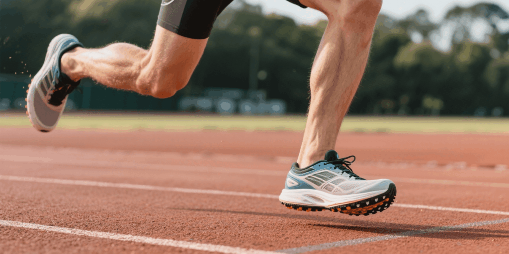 image d'un coureur sur une piste d'athétisme